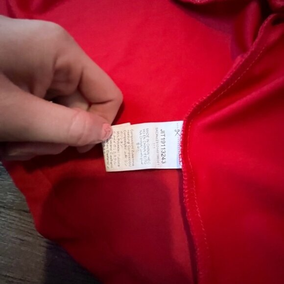 SHEIN red peplum top size large - Picture 5 of 5